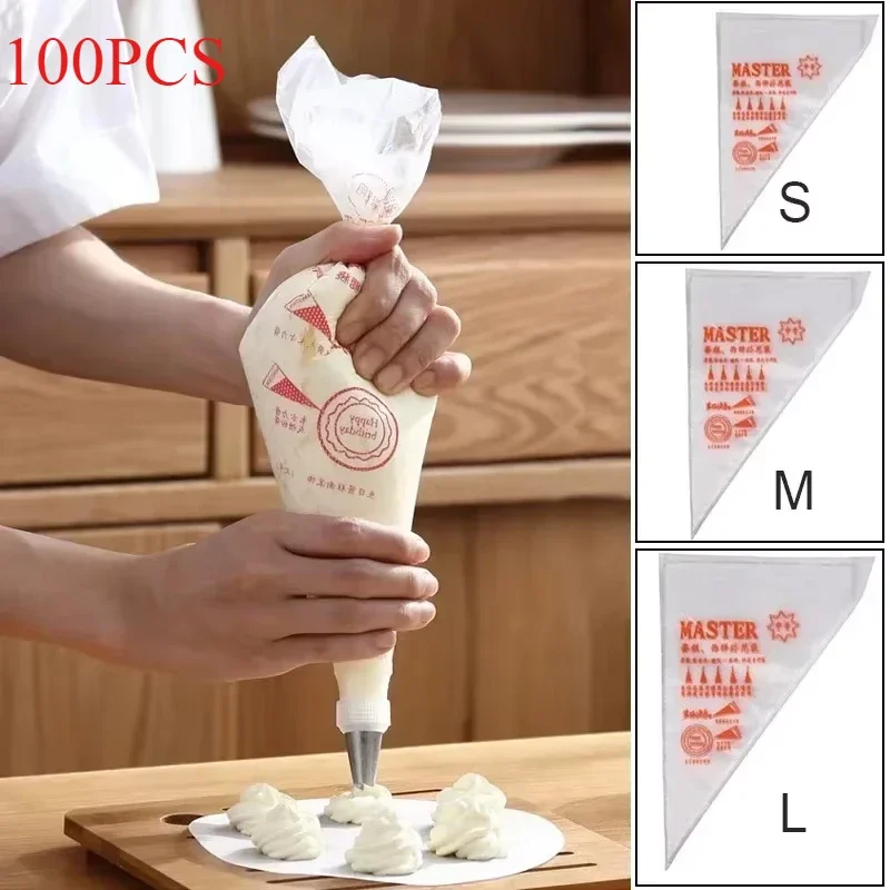 Piping Bag Disposable - 100 sztuk jednorazowe torebki cukiernicze ciasto