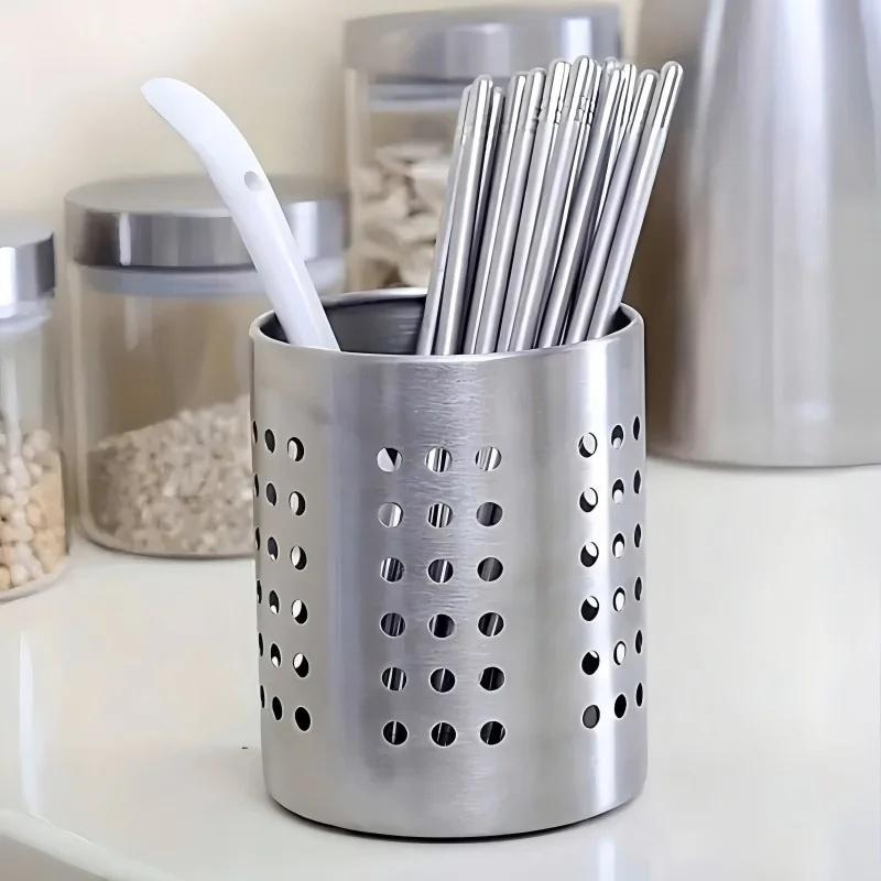 Kitchen Baking Tray Storage - # Nowy. Stalowy nierdzewny cylindryczny pojemnik