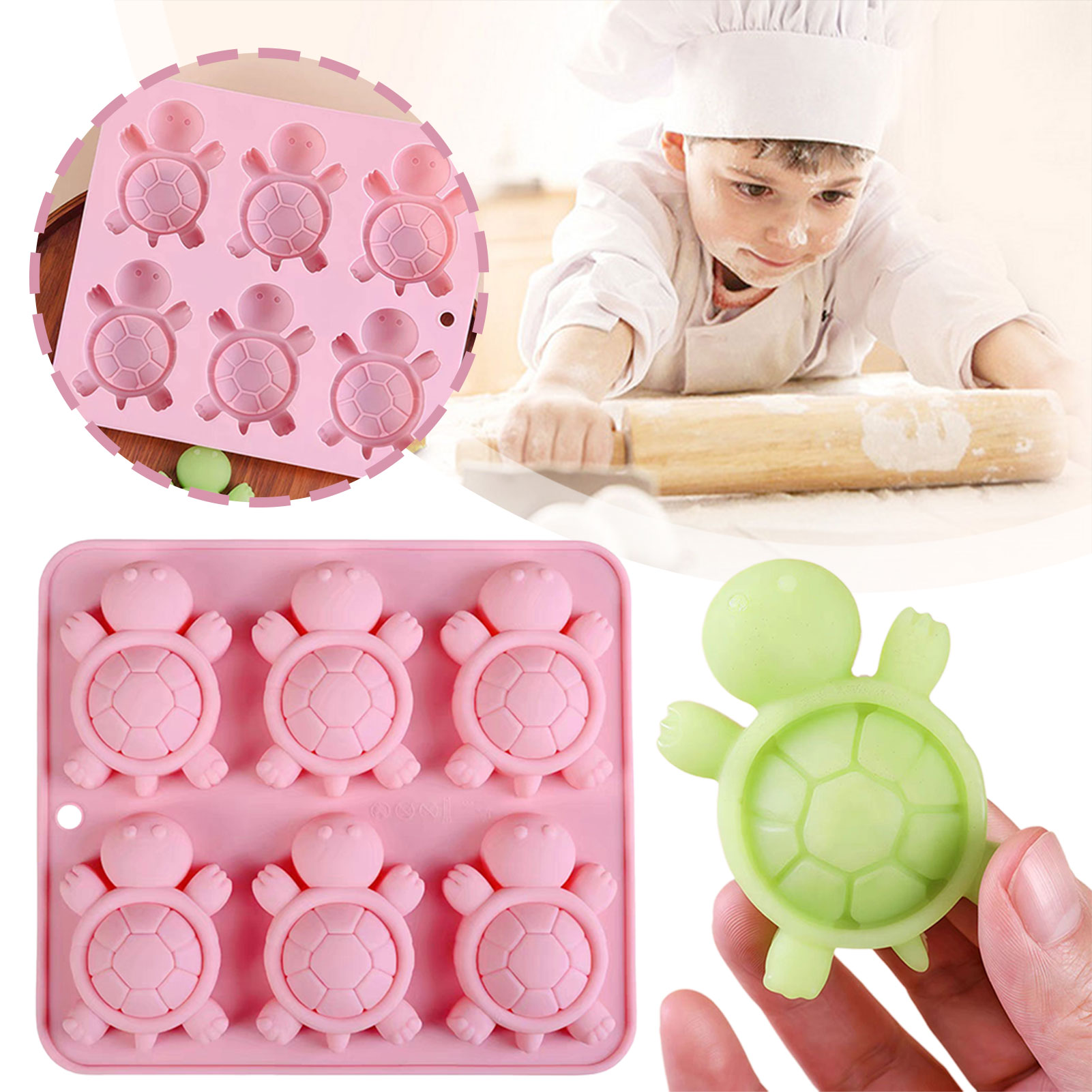 Kitchen Appliances For Baking - Żłwie lodowe taca 3d żłwie morskie