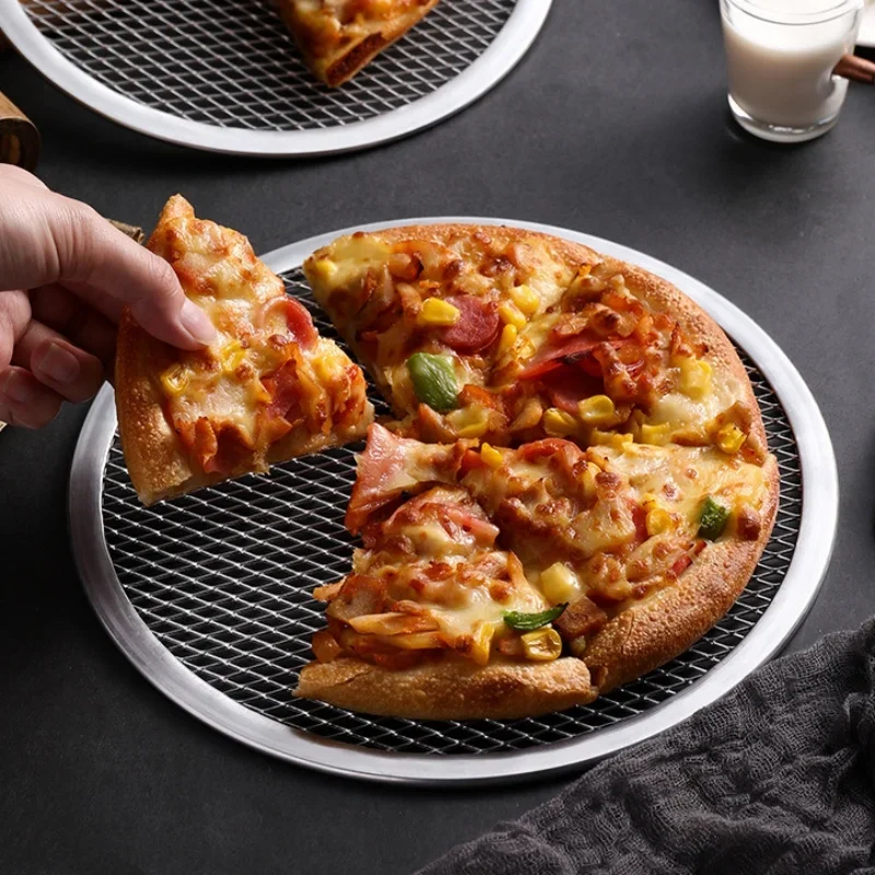 Kitchen Essentials Baking Tray - Bezszwowa aluminiowa siatka do pizzy 10/12