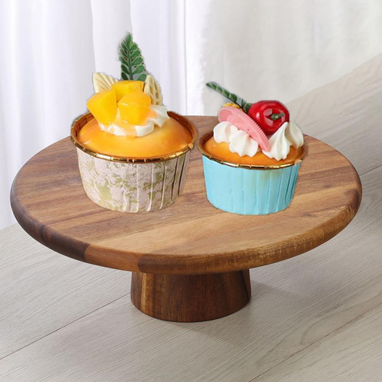 Cake Board Round - Drewniany stojak na ciasto, wielofunkcyjna deska