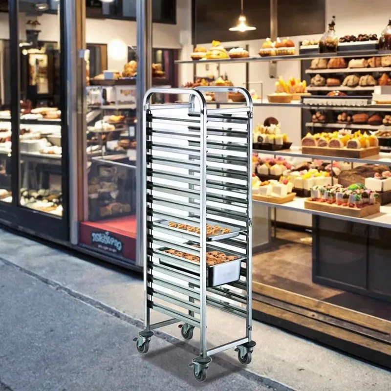 Kitchen Baking Trolley - Wytrzymały wózek na 4 kołach ze