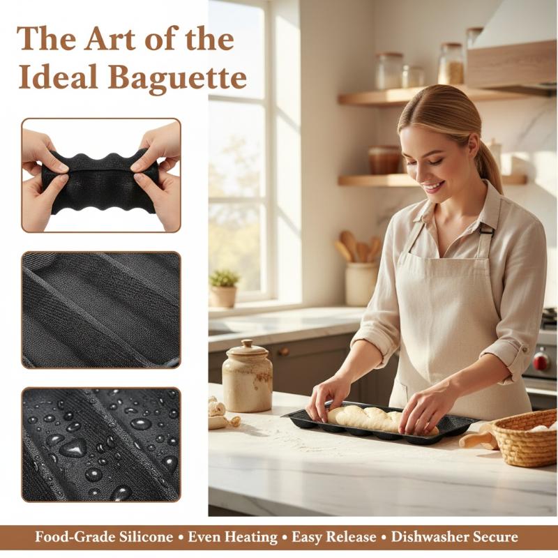 Kitchen Essentials Baking Tray - Forma do pieczenia hoagie rollów z