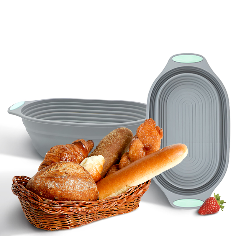 Kitchen And Baking Tools - 1 szt. Silikonowy Składany Koszyk do