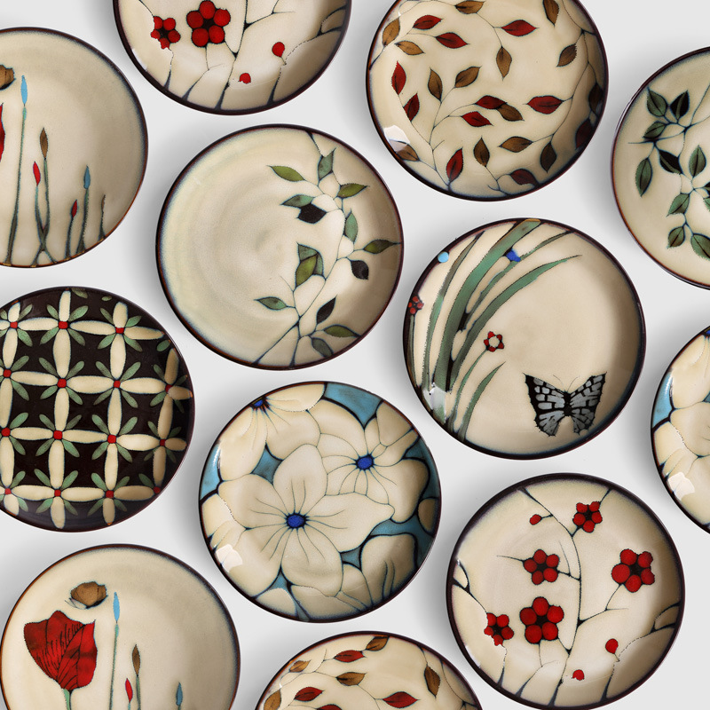 Cake Board Round - Minimalistyczna, malowana, glazurowana wypalana w piecu