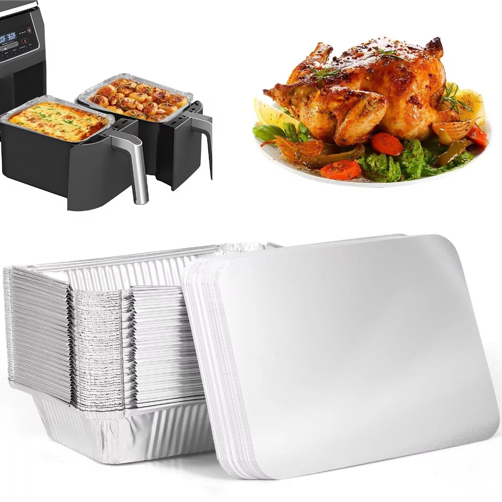 Kitchen Baking Bowls - 10 sztuk nowych, z pokrywkami, aluminiowych