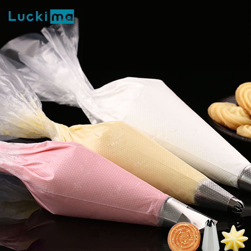 Piping Bag Disposable - 100 sztuk zagęścić jednorazowa torebka na