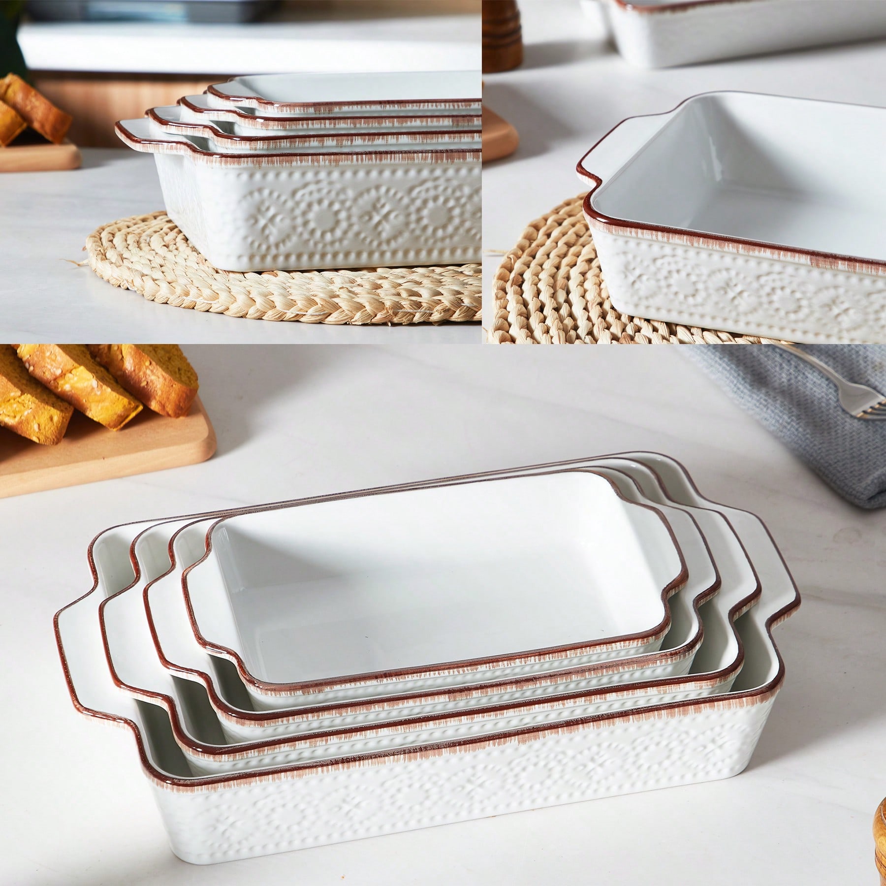 Naczynia do zapiekania do piek – Kitchen Glass Baking Set recenzja i cena
