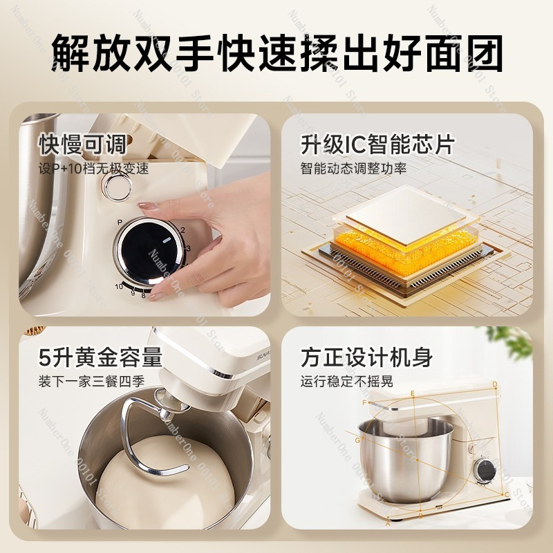 Mikser stojący 2026, 6 prędkoś – Kitchen Baking Bowls recenzja i cena