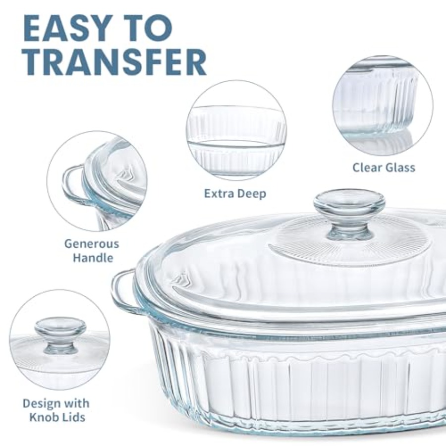 Zestaw naczyń do pieczenia do  – Kitchen Glass Baking Set recenzja i cena