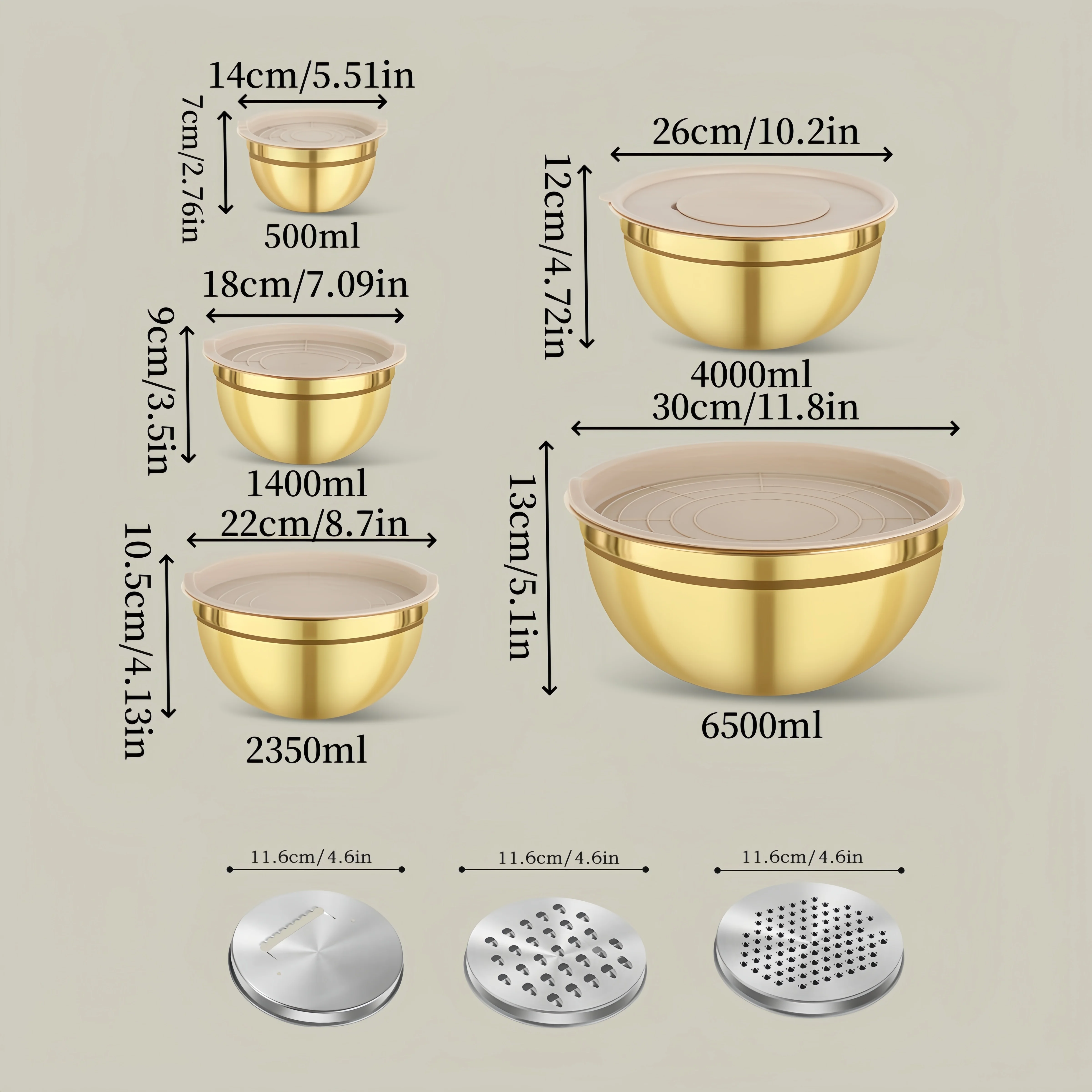 10-częściowy zestaw misek ze s – Kitchen Baking Bowls recenzja i cena