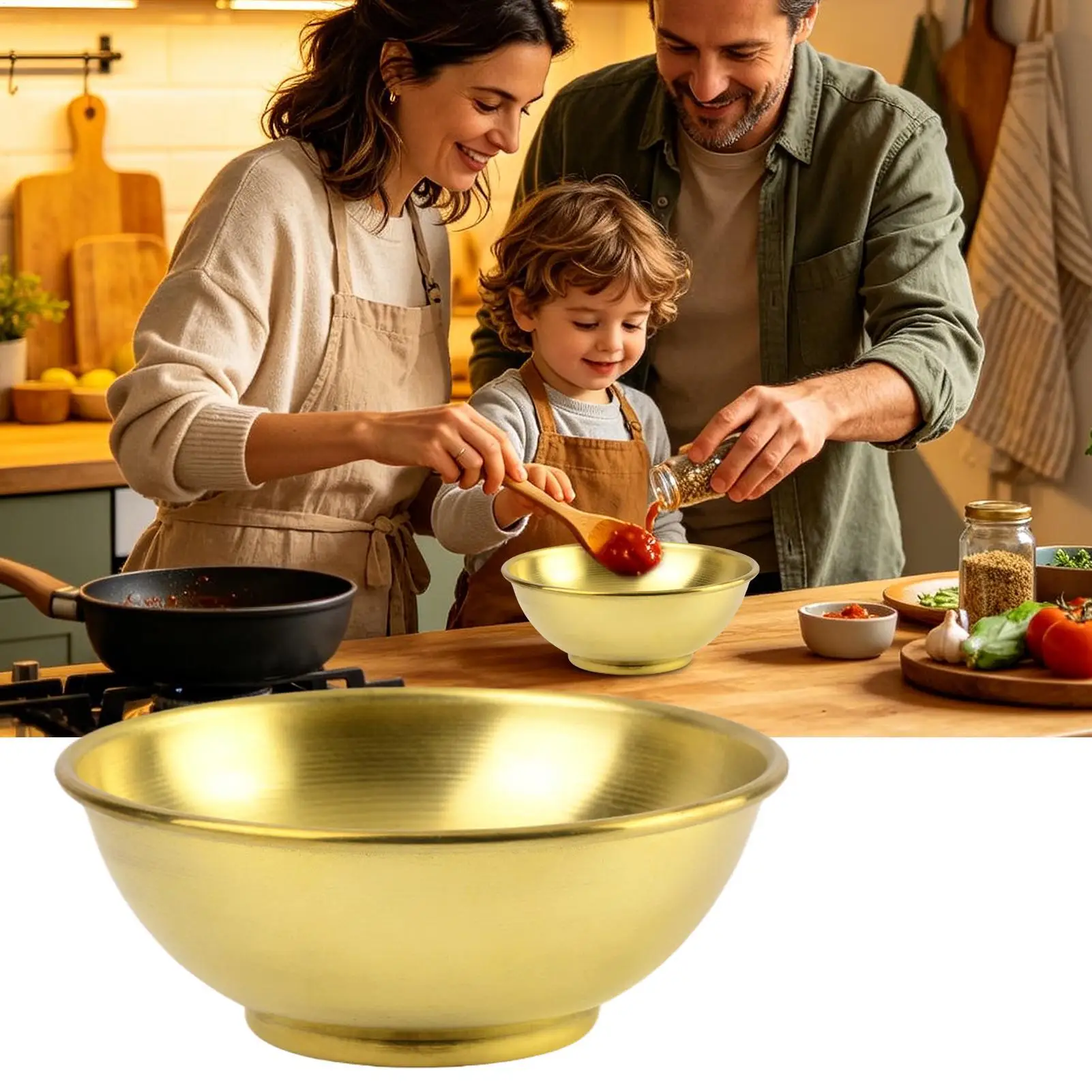 Miedziana miska, duże pojemnik – Kitchen Baking Bowls recenzja i cena