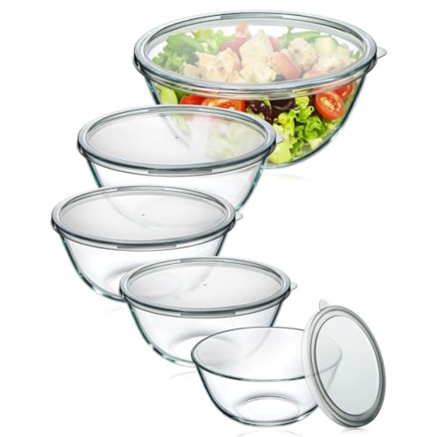 Szklane miski do mieszania z p – Kitchen Glass Baking Set recenzja i cena