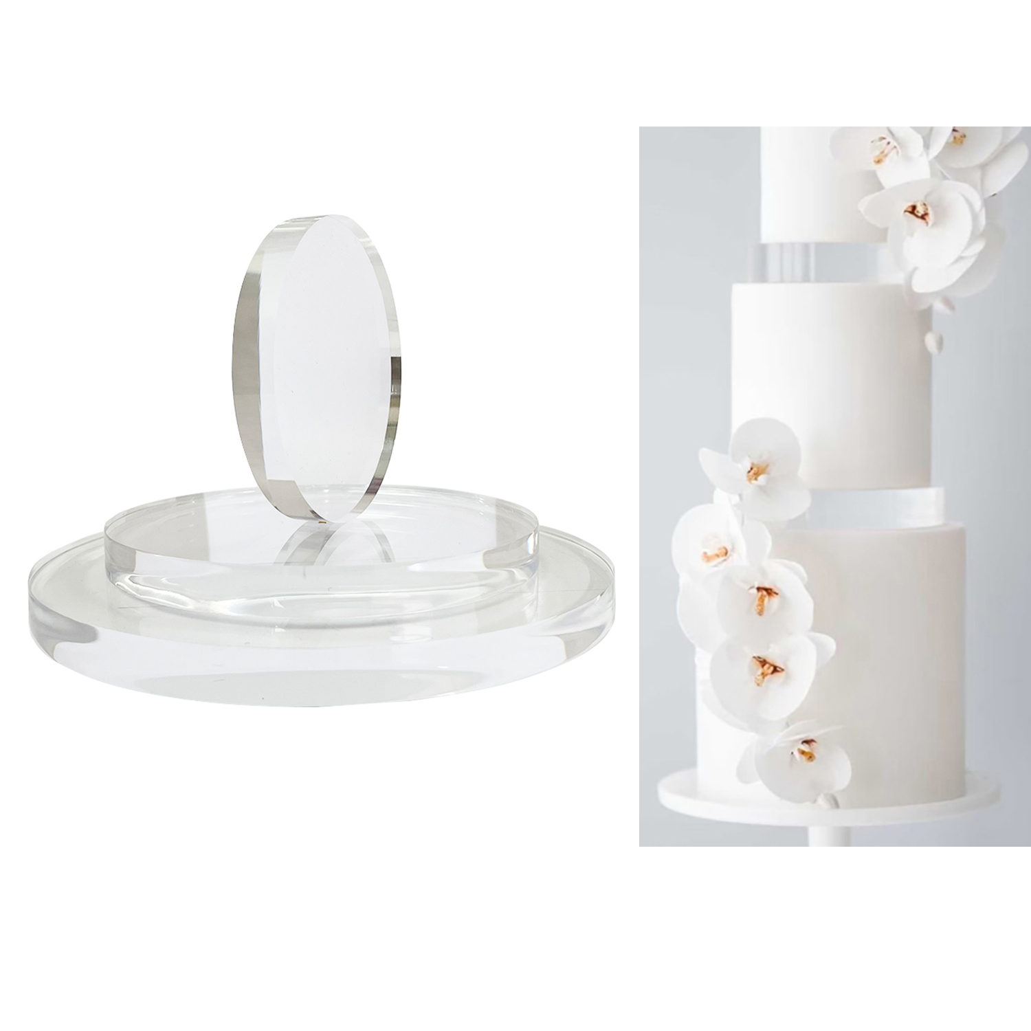 Podkładka pod ciasto akrylowa, – Cake Board Round recenzja i cena