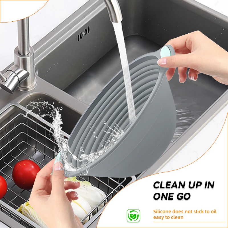 1 szt. Silikonowy Składany Kos – Kitchen And Baking Tools recenzja i cena
