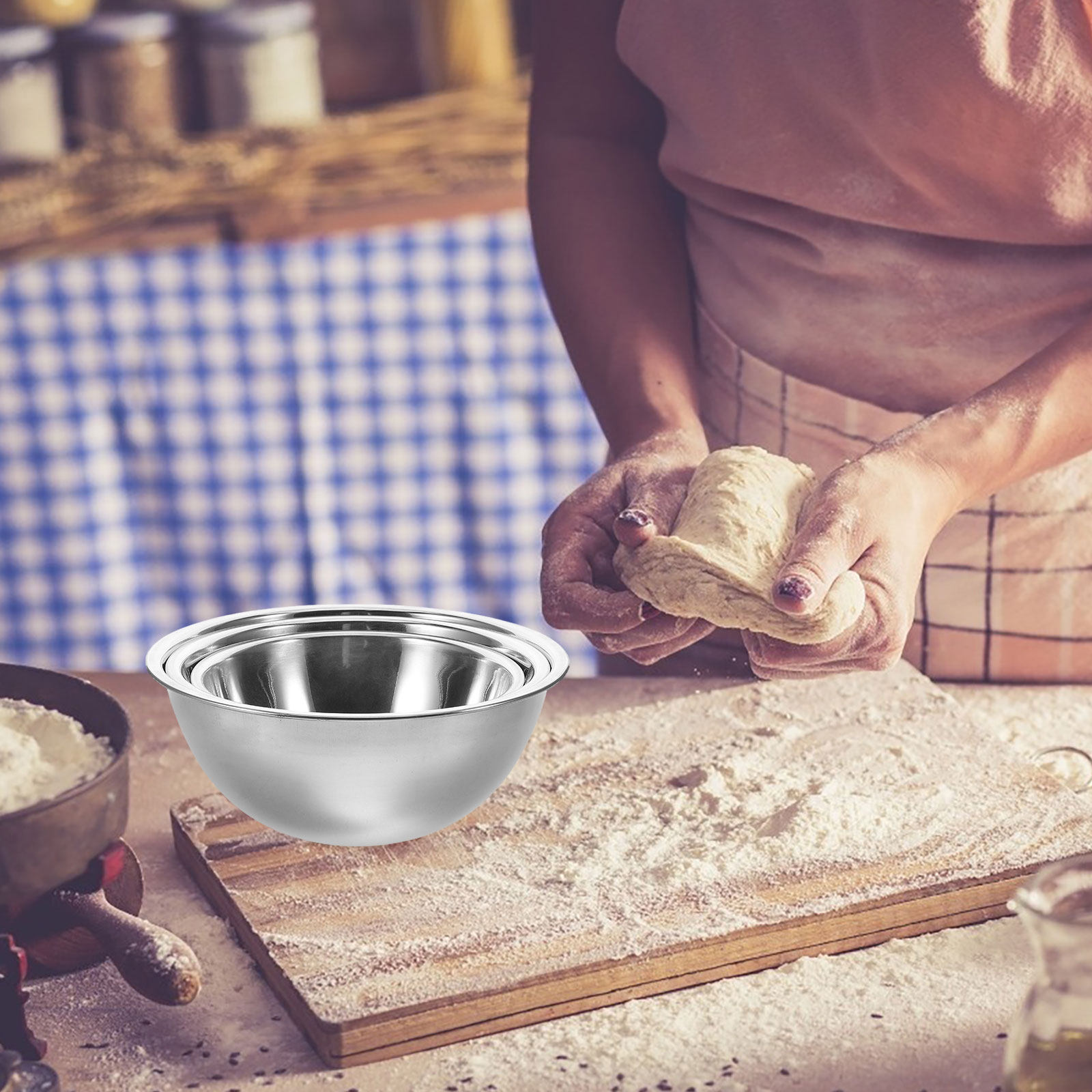 Zestaw 3 misek ze stali nierdz – Kitchen Baking Bowls recenzja i cena