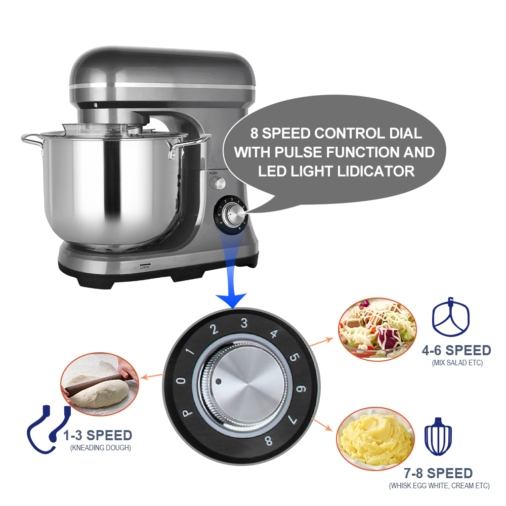 Mikser elektryczny 11L 2000W,  – Kitchen Appliances For Baking recenzja i cena