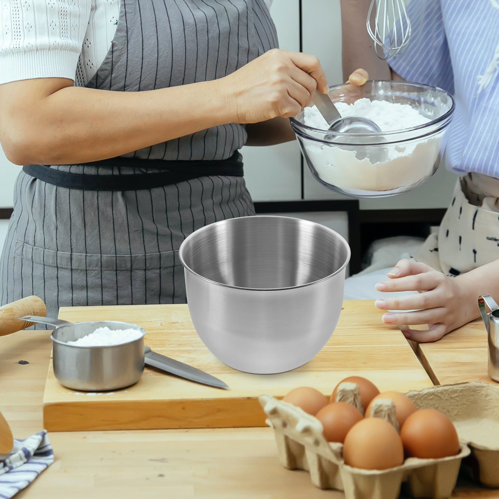 Głęboka miska ze stali nierdze – Kitchen Baking Bowls recenzja i cena